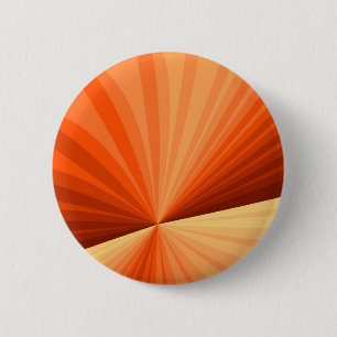 Modern Abstract Oranje Rood Vanilla Grafisch Fract Ronde Button 5,7 Cm