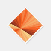 Modern Abstract Oranje Rood Vanilla Grafisch Fract Servet (Hoek)