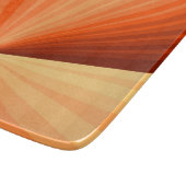 Modern Abstract Oranje Rood Vanilla Grafisch Fract Snijplank (Hoek)