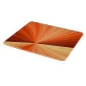 Modern Abstract Oranje Rood Vanilla Grafisch Fract Snijplank (Hoek)