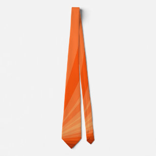 Modern Abstract Oranje Rood Vanilla Grafisch Fract Stropdas