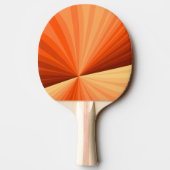 Modern Abstract Oranje Rood Vanilla Grafisch Fract Tafeltennisbatje (Achterkant)