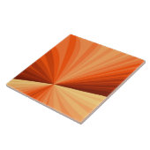 Modern Abstract Oranje Rood Vanilla Grafisch Fract Tegeltje (Zijkant)