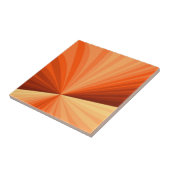 Modern Abstract Oranje Rood Vanilla Grafisch Fract Tegeltje (Zijkant)