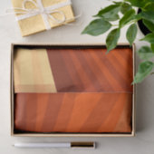 Modern Abstract Oranje Rood Vanilla Grafisch Fract Tissuepapier (Geschenk)