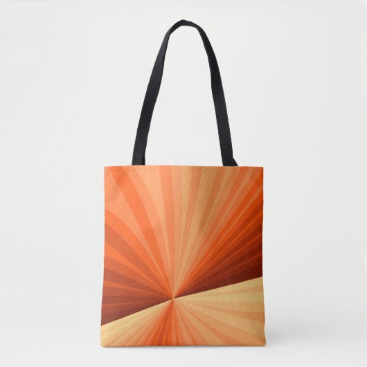 Modern Abstract Oranje Rood Vanilla Grafisch Fract Tote Bag (Voorkant)