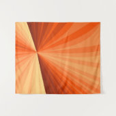 Modern Abstract Oranje Rood Vanilla Grafisch Fract Wandkleed (Voorkant (horizontaal))