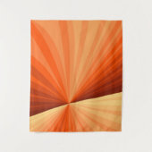 Modern Abstract Oranje Rood Vanilla Grafisch Fract Wandkleed (Voorkant)