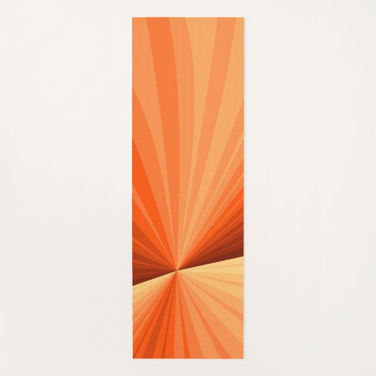 Modern Abstract Oranje Rood Vanilla Grafisch Fract Yogamat (Voorkant)