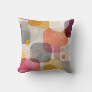 Modern Abstract Organic Shapes Throw Pillow – Eart Kussen