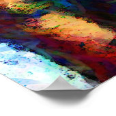 Modern Abstract origineel schilderend tekenafdrukk Poster (Hoek)