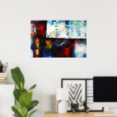 Modern Abstract origineel schilderend tekenafdrukk Poster (Thuiskantoor)