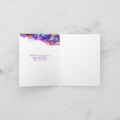 Modern Abstract Paars Haze Alcohol Ink Wedding (Binnen)