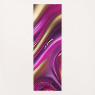 Modern Abstract-Paars Roze en Goud- Yogamat