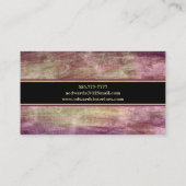 Modern Abstract Paars Visitekaartje (Achterkant)