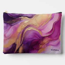 Modern Abstract Paarse roze en goud Etui