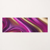 Modern Abstract-Paarse Roze en Goud- Yogamat (Achterkant (horizontaal))