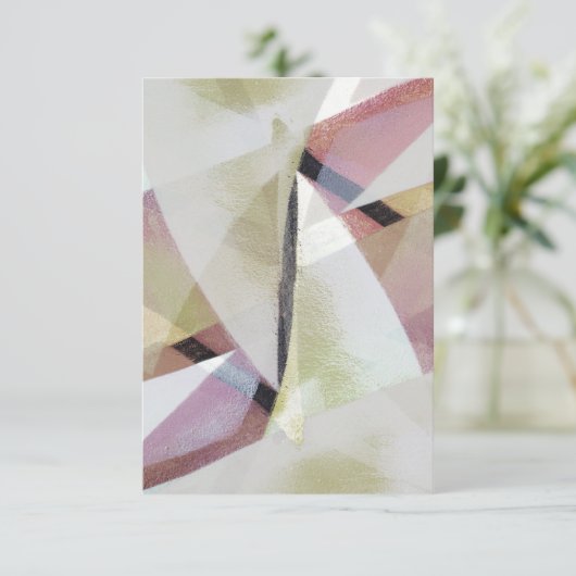 Modern Abstract Paint Blank Wenskaart (Staand voorkant)