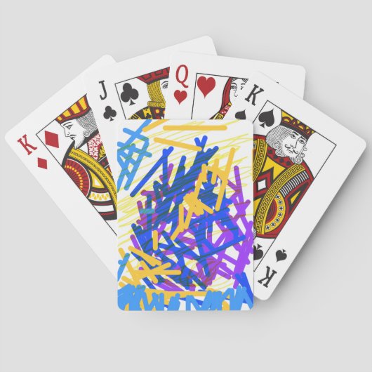 Modern Abstract Paint Splash Classic Playing Cards Pokerkaarten (Achterkant)