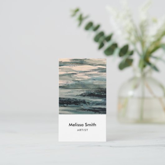 Modern Abstract Painting Artist Business Visitekaartje (Staand voorkant)