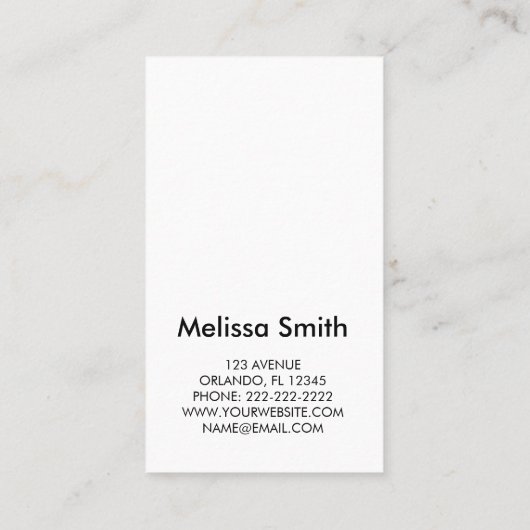 Modern Abstract Painting Artist Business Visitekaartje (Achterkant)