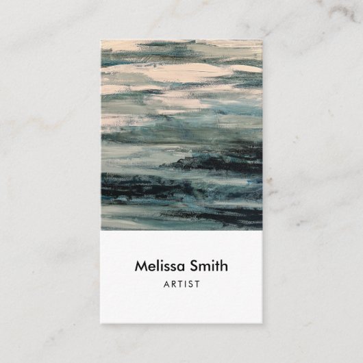Modern Abstract Painting Artist Business Visitekaartje (Voorkant)