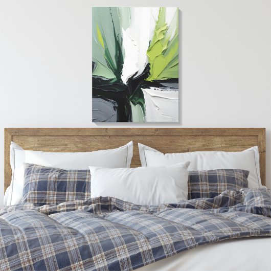 Modern Abstract Painting Canvas Print (Insitu (Slaapkamer))