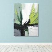 Modern Abstract Painting Canvas Print (Insitu (Houten vloer))