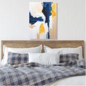 Modern Abstract Painting Canvas Print (Insitu (Slaapkamer))