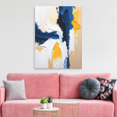Modern Abstract Painting Canvas Print (Insitu (Woonkamer))