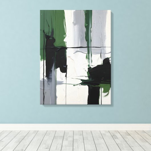 Modern Abstract Painting Canvas Print (Insitu (Houten vloer))