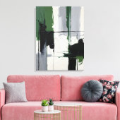 Modern Abstract Painting Canvas Print (Insitu (Woonkamer))