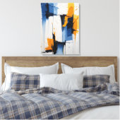 Modern Abstract Painting Canvas Print (Insitu (Slaapkamer))