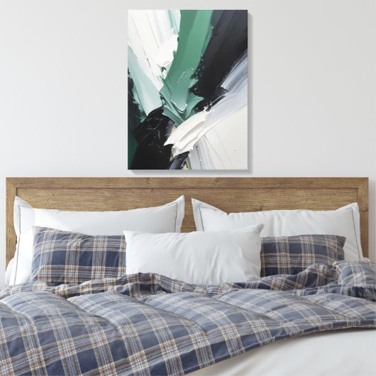 Modern Abstract Painting Canvas Print (Insitu (Slaapkamer))
