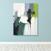 Modern Abstract Painting Canvas Print (Insitu (Houten vloer))