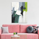 Modern Abstract Painting Canvas Print (Insitu (Woonkamer))