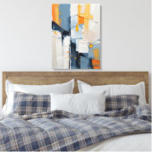 Modern Abstract Painting Canvas Print (Insitu (Slaapkamer))