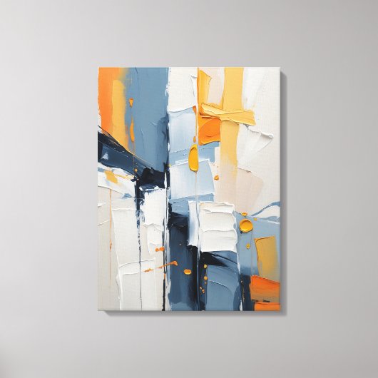 Modern Abstract Painting Canvas Print (Voorkant)