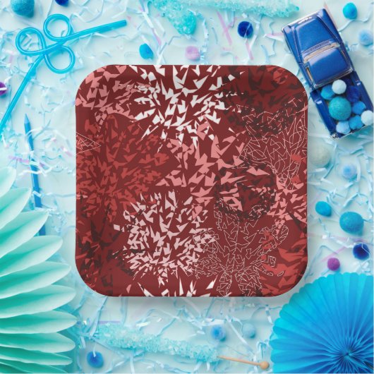 Modern Abstract Papieren Bordje (Feest)