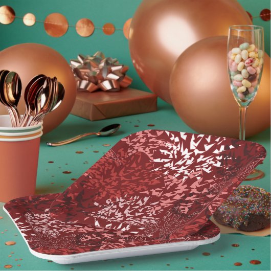 Modern Abstract Papieren Bordje (Multi)