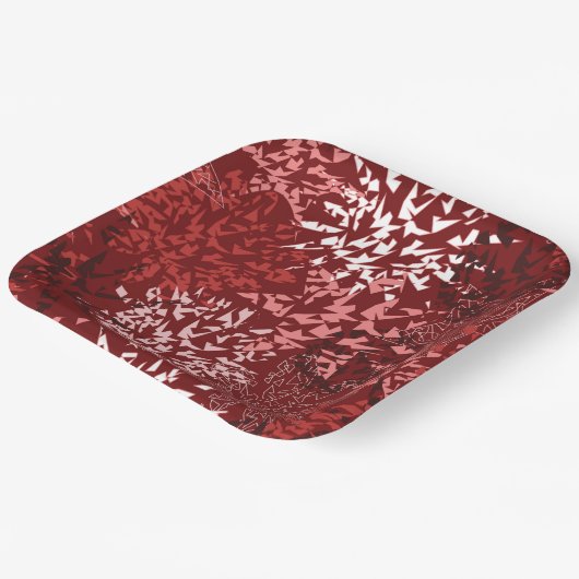 Modern Abstract Papieren Bordje (Gebogen)