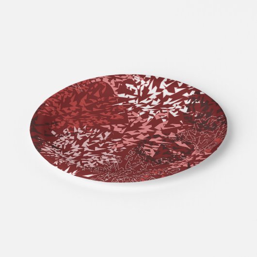 Modern Abstract Papieren Bordje (Gekanteld)