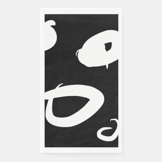 Modern abstract papieren servet (Voorkant)