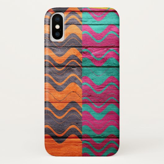 Modern Abstract pasteelhout Case-Mate iPhone Case (Achterkant)