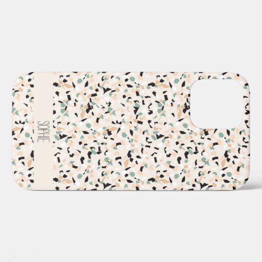 Modern Abstract pastel Terrazzo Pattern Case-Mate iPhone Case (Achterkant (horizontaal))