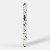 Modern Abstract pastel Terrazzo Pattern iPhone Hoesje (Rechterkant)