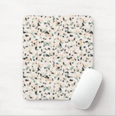 Modern Abstract pastel Terrazzo Pattern Muismat (Met muis)