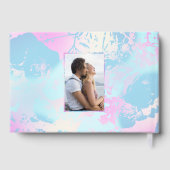 Modern Abstract Pastel Wedding Gastenboek (Achterkant)