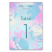 Modern Abstract Pastel Wedding Kaart (Voorkant)