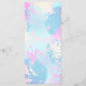 Modern Abstract Pastel Wedding Menu (Achterkant)
